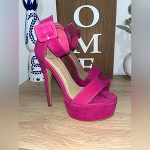 Essex Ankle Strap Stiletto Heels Size 7